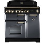 Rangemaster CDL90ECSL/B Classic Deluxe 90cm Electric Range Cooker 5 Burners A/A