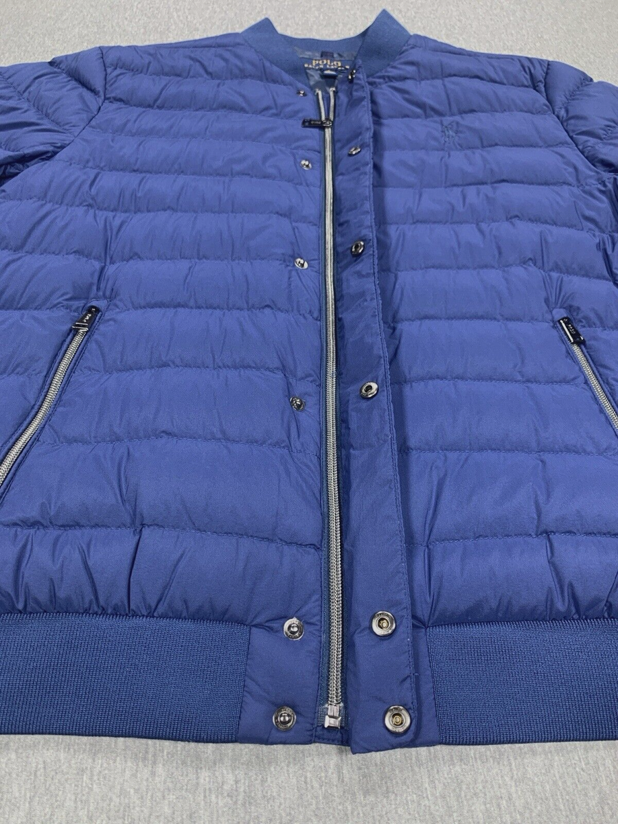 Polo Ralph Lauren Down Fill Puffer Full Zip Packable Jacket Blue