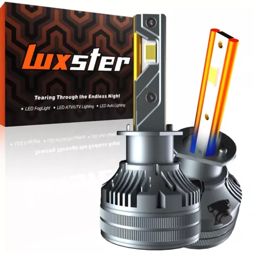 Luxster 2024 Punisher 40,000LM H1 LED Bulbs, 2023 Best Overall Winner, H1 Plug