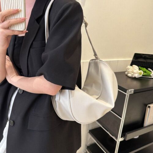 Korean Style Dumpling Messenger Bag Solid Color Shoulder Bag Portable - Picture 10 of 16