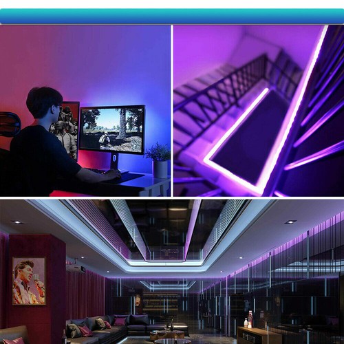 Bluetooth Led Strip Lights 5050 WIFI RGB Flexible Tape Ribbon APP Control 5M-15M - Picture 10 of 12