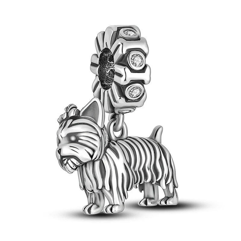 Sterling silver hotsell yorkie charm