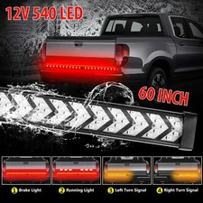 60" 540 LED Truck Strip Tailgate Light Bar Brake Flowing Turn Signal