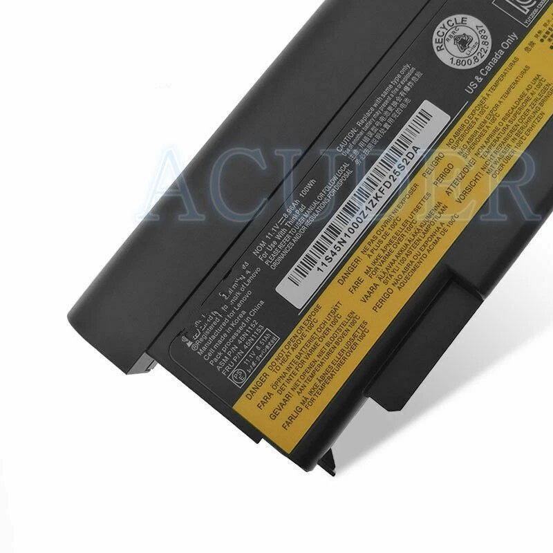Batería 45N1161 9 celdas Thinkpad 45N1153 T440p T540p W540 W541 45N1147 Foto 3 de 3