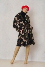 Na-kd Camo Teddy Coat Multicolor Eu 34 Rrp £72.95 Dh9 Tt 01