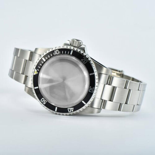 Estuche de reloj retro de acero inoxidable 39,5 mm + correa para movimiento NH35/36 - Imagen 3 de 27