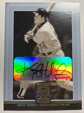 2005 Donruss Greats Gold Holofoil Signatures Kent Hrbek #49 Auto Autograph Twins