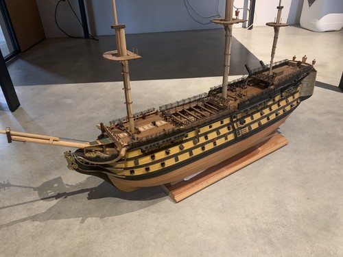 HMS VICTORY - Nave Statica Montata Veliero Da Collezione Scala 1:98 - 1100 Cm - Foto 5 di 13