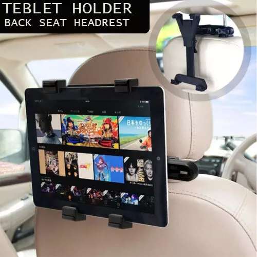 For All Tablet & iPad (7" TO 11") Universal Holder Mount Car Back Seat Headrest - Picture 2 of 9