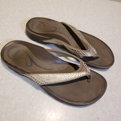 Abeo Alea Balboa Flip Flop Sandals Women's Brown