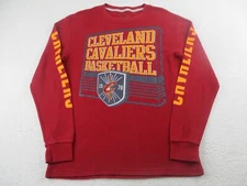 Cleveland Cavaliers Shirt Mens L UNK Red Long Sleeve Waffle Knit Thermal Cavs