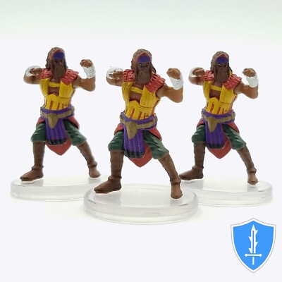 Human Sun Soul Monk x3 - Waterdeep Dragon Heist #11 D&D Miniature