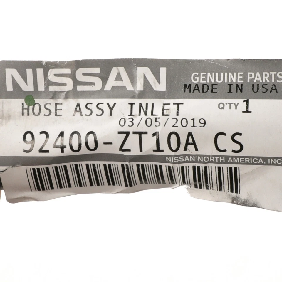 Válvula de control de manguera de entrada unidad de calefacción de climatización Nissan Titan 2006-2015 OEM 92400-ZT10A Foto 3 de 3