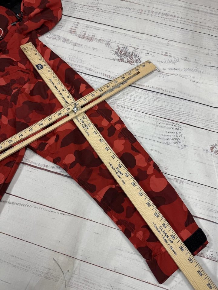 A bathing ape X OVO Red Camo Jacket Hooded Full Zip Men's Sz S NWT - Image 3 of 4
