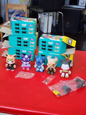 Lot Of  5 Superplastic Janky Series 2 3'' vinyl figures With  Boxes