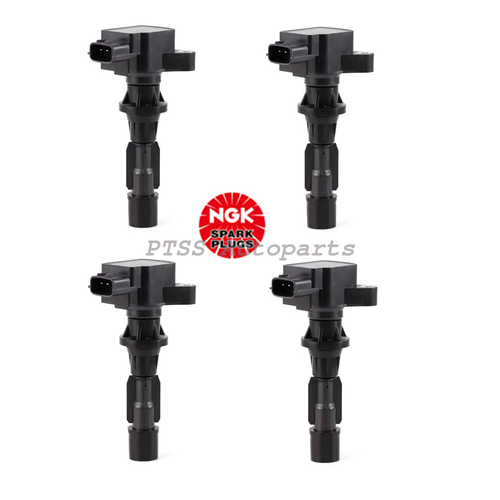 LF2L-18-100A 4 pcs OEM NGK Ignition Coil For Mazda 3 5 2.3L 2.5L 2008 2015 U5175 - Picture 2 of 6