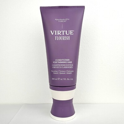 Virtue Flourish Conditioner for Thinning Hair 6.7oz FULL SIZE Thicken Detangle