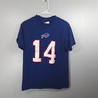 Nfl Team Apparel Buffalo Bills #14 Stefon Diggs T-Shirt Adult Medium Blue
