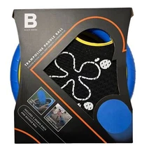 NEW!  Trampoline Paddle Ball -Outdoor Play- 2 Player Action-2 Sport Discs & Ball