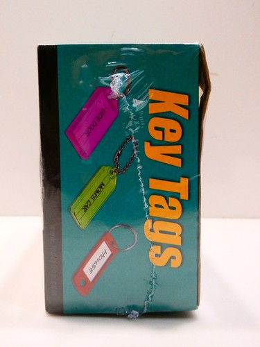 Lucky Line Products Colored Key Tag with Tang Ring (100 per Box) - Picture 3 of 4