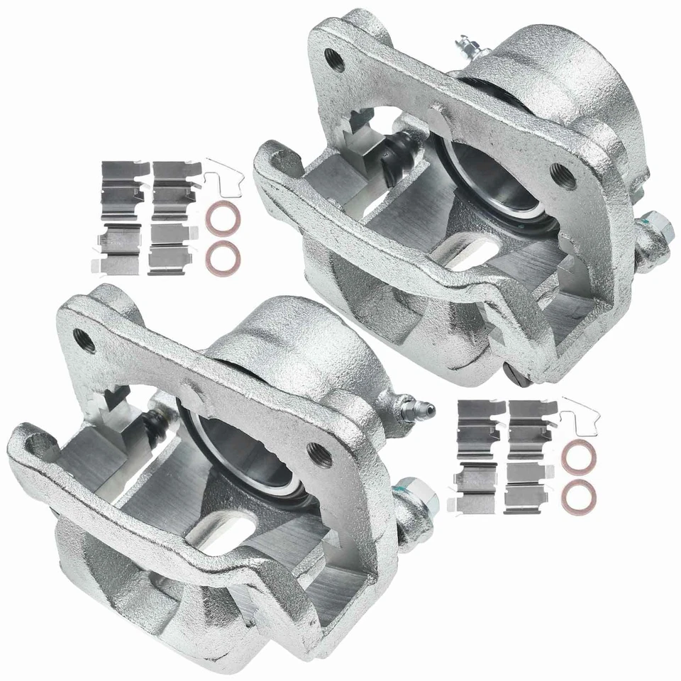 Par de pinzas de freno delanteras con soporte para Suzuki Grand Vitara 99-05 Sidekick XL-7 Foto 2 de 4