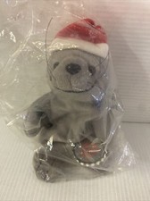 Coca-Cola COKE CUTE SEAL WITH SNOWFLAKE HAT 8" Bean Bag STUFFED ANIMAL Toy NEW