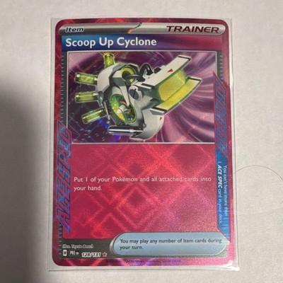 Pokémon Scoop Up Cyclone 128/131 Prismatic Evolutions ACE SPEC Holo Rare