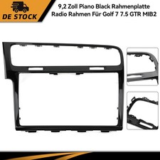 9.2" CD Radio Klavier Schwarz Rahmenplatte Funkrahmen Frame For Golf 7 7.5 GTR