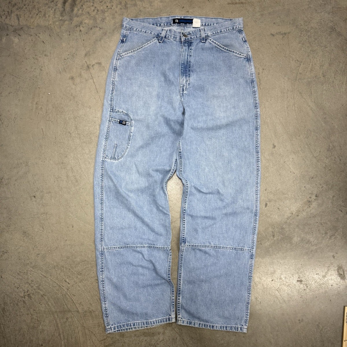 Vintage 90s Rave Skater Style Levis L2 baggy Jeans Sz 34x34 Light