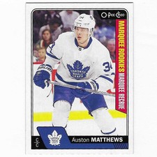 Auston Matthews 2016-17 O-Pee-Chee Rookie Card. rookie card picture