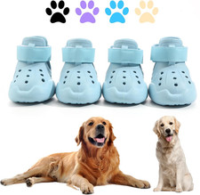 Dog Shoes, Dog Sandals for Hot Pavement, Non-Slip Waterproof Dog Booties for Win