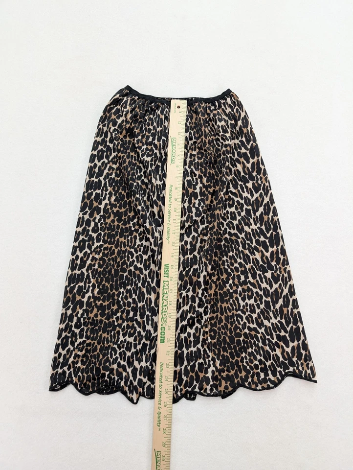 Media falda lencería de nailon Tokay vintage sin cordones talla L animal leopardo guepardo Foto 4 de 4