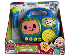 Cocomelon My First Sing-Along Toddler Boombox with Built in Microphone