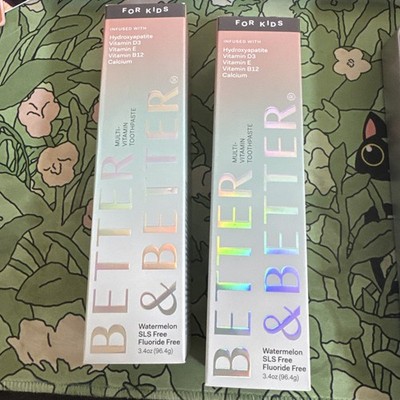 Better & Better Hydroxyapatite Toothpaste 2 pack for kids watermelon flavor 