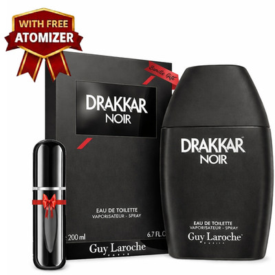 DRAKKAR NOIR by Guy Laroche cologne for men EDT 6.7 oz New in Box With Atomizer