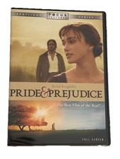 Pride  Prejudice DVD full frame         ..BRAND NEW  SEALED 