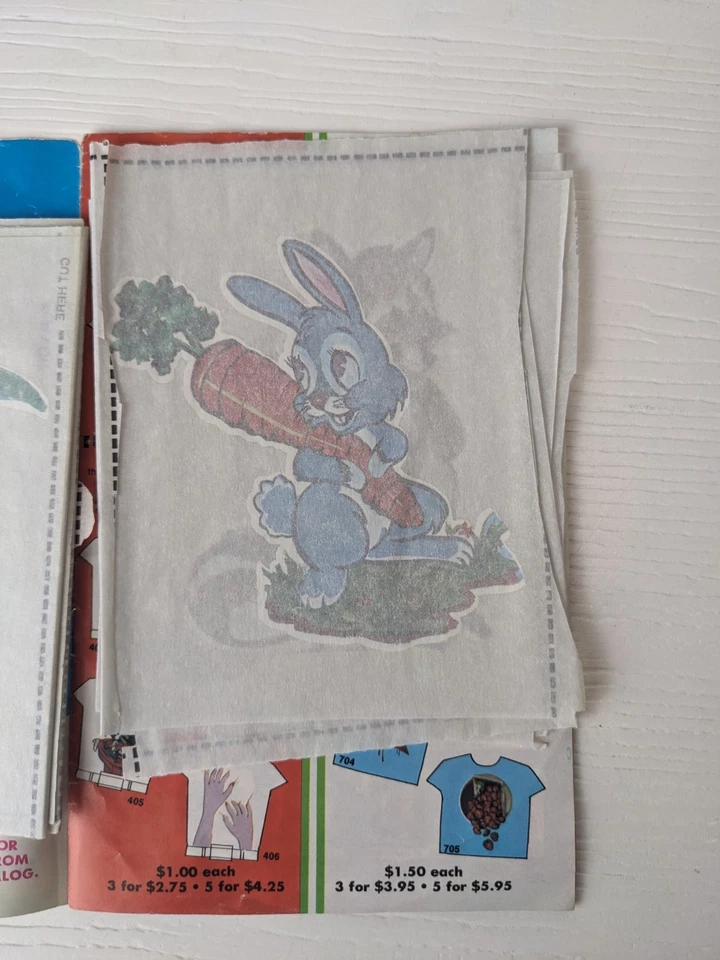 Camiseta Super Values 1976 Catálogo de transferencias planchadas y 10 transferencias de hierro vintage Foto 4 de 4