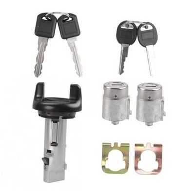  Ignition Lock Cylinder and Door Lock Set with Keys Compatible with Chevy GMC 