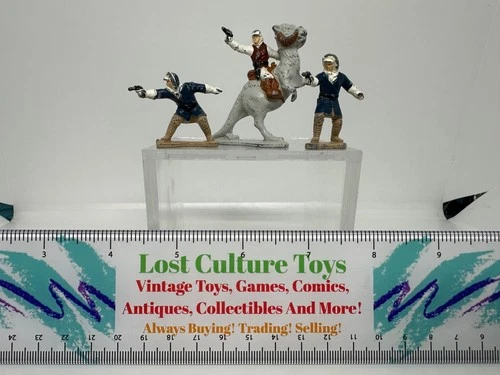 Vintage 1982 Kenner Star Wars Micro Collection Hoth Gear Luke On TaunTaun + Han