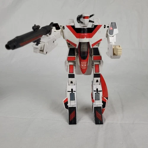Vintage 1985 Hasbro Transformers G1 Jetfire Autobot with rifle - not complete