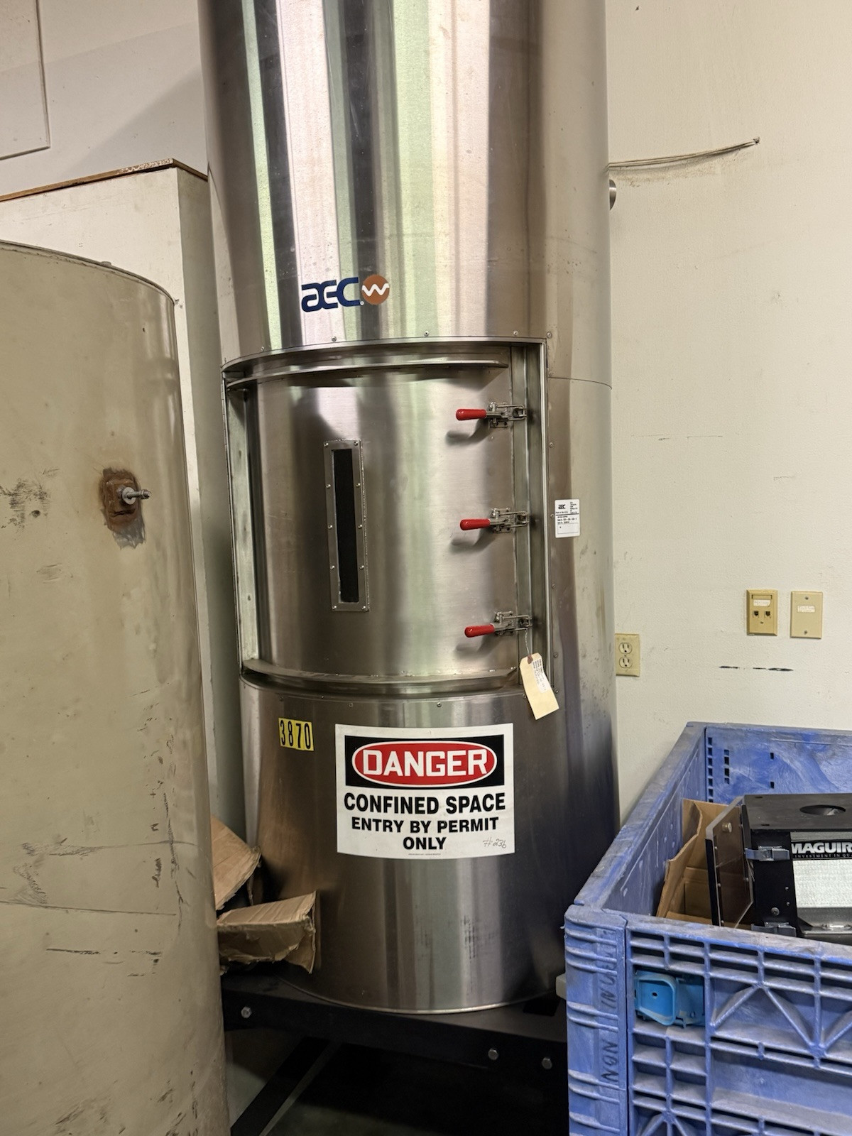 AEC Drying Hopper, SD-30 SS-I Stainless! Great Condition!