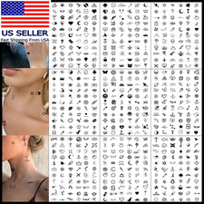 594 Pcs Tiny Small Temporary Tattoos for Women Men Finger Hands, Mini Fake Tatto