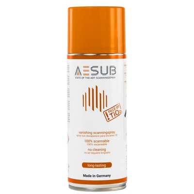 AESUB orange 3D Scanningspray 400ml Mattierungsspray für 3D Scanner Spray