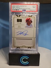 2024 Topps Definitive Mike Trout Patch Auto /40 PSA9