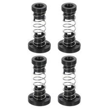 4Pcs Anti Backlash Spring Loaded Nut 2mm Pitch, 1 Start, 2mm Lead, 3.5mm Holes 