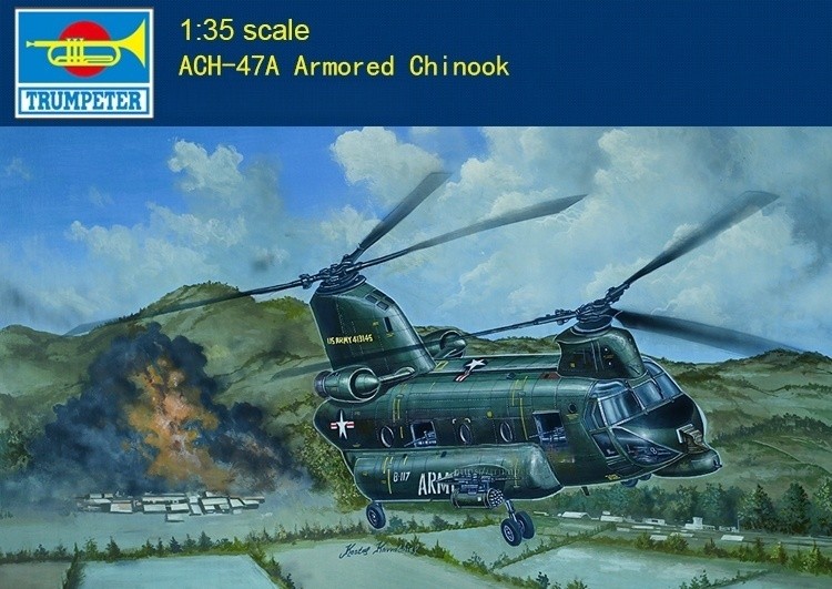 Trumpeter 05113 1:35 ACH-47A Armored Chinook Helicopter