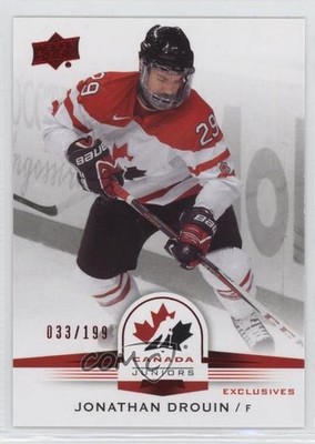 2014 Team Canada Juniors Exclusives 33/199 Jonathan Drouin #100 Rookie RC 1fd