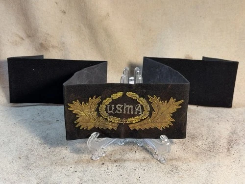 Rare Civil War Era U.S. Military Academy (West Point) Hat Band “U.S.M.A.”