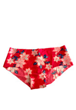 Victoria's Secret PINK No-Show Hipster Panty Coral Floral