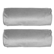 2 Pcs Neck Roll Pillow Cover Case Bolster Pillows Covers Bedroom